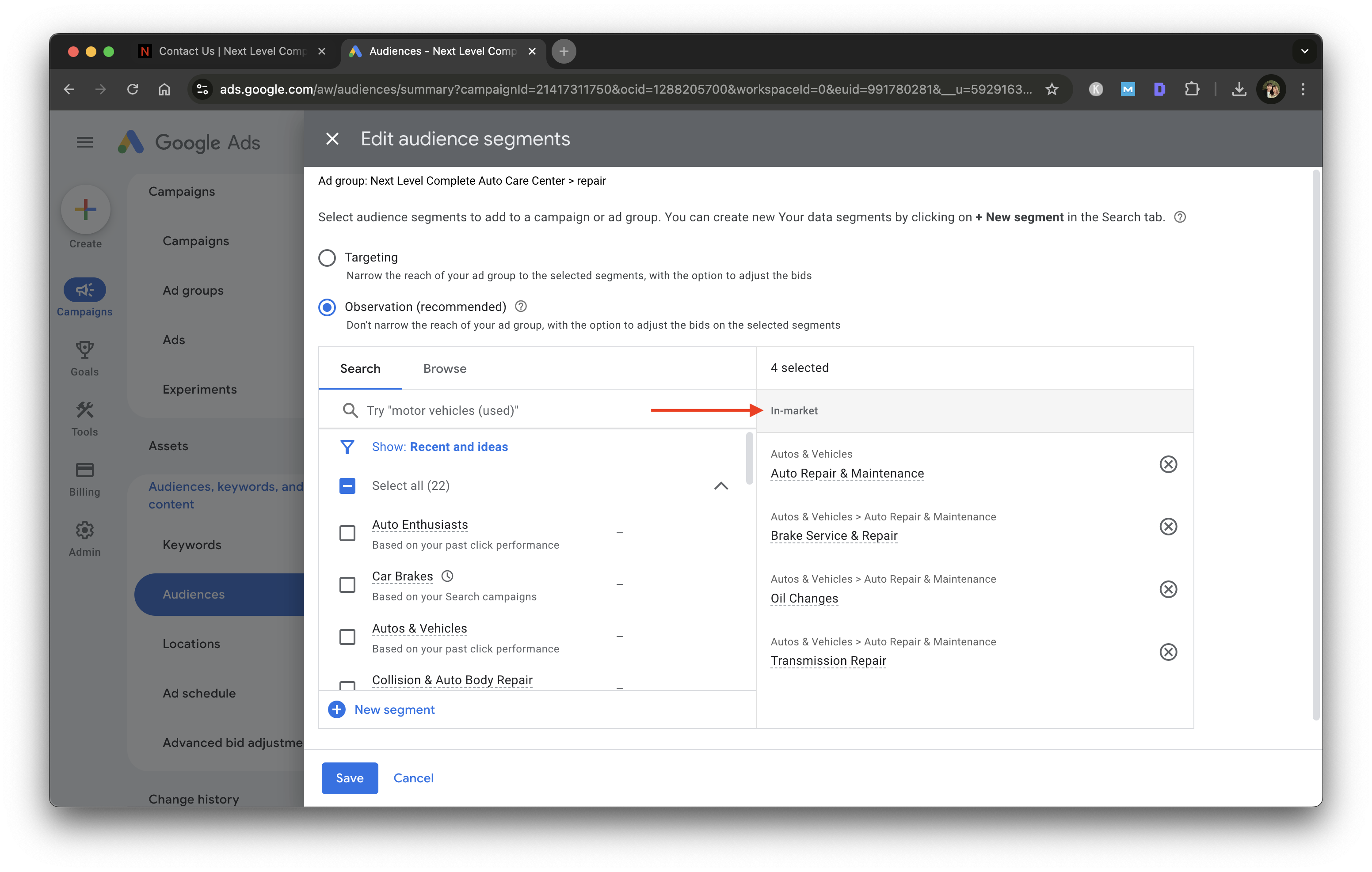 google-ads-audience-segement